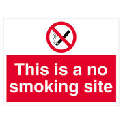 This Is A No Smoking Site Sign